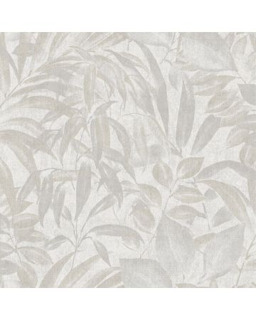 Papel pintado plantas gris beige 023gOGN