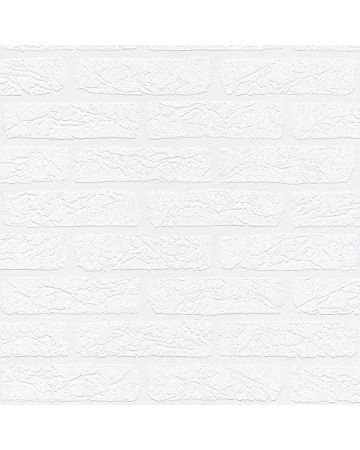 Papel pintado ladrillos blanco 056gPRA