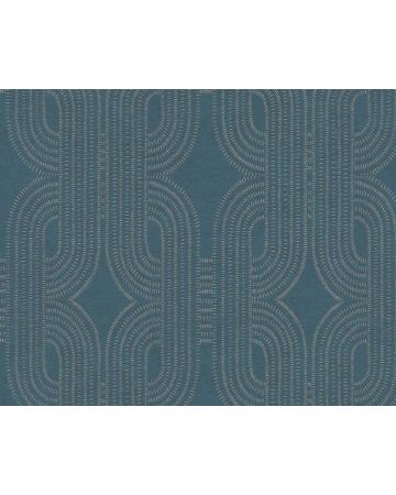 Papel pintado geométrico azul gris 399373gFRE